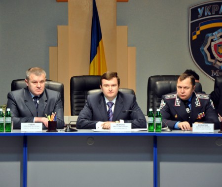 Замминистра МВД представил нового главного милиционера Полтавщины Эдуарда Федосова