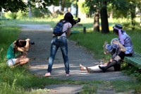 В Кременчуге фотографировали живых «кукол» (ФОТОРЕПОРТАЖ)