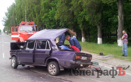 В Кременчуге в ДТП погиб пассажир ВАЗа