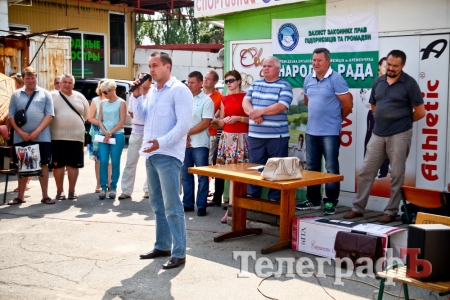 Предприниматели-единщики в Кременчуге вышли митинговать