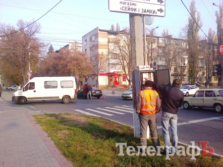 Из-за сломанного светофора в центре Кременчуга столкнулись Daewoo и Chevrolet