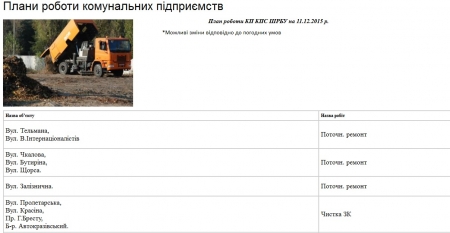 Сьогодні, 11 грудня, комунальні служби Кременчука кронуватимуть дерева та лагодитимуть освітлення