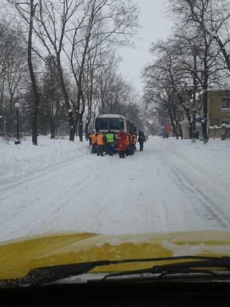 Фотоотчет кременчужан о снегопаде 18-19 января