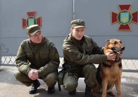 Як нацгвардійці з собакою затримали особу в наркотичному стані