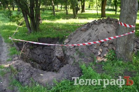 В кременчугском парке нашли остатки дома конца XIX века