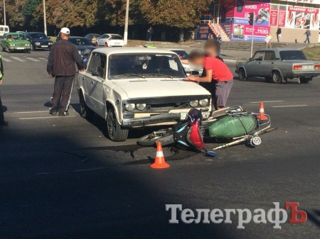 В Кременчуге на водоканале «шестёрка» сбила мопедиста