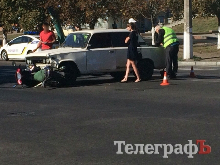 В Кременчуге на водоканале «шестёрка» сбила мопедиста